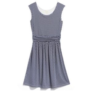 Stitch Fix Kaileigh Navy & White Printed Dress